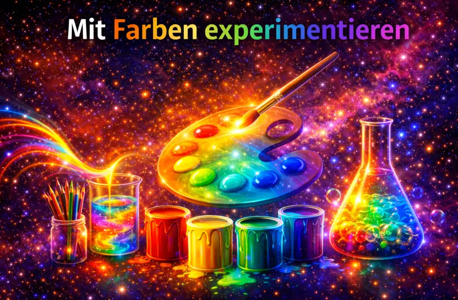 Blog, Mit Farben Experimentieren
